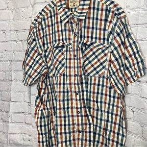 Red Head Brand Co. Men's Size 2XL Short Sleeve Multicolor Checked Button Down